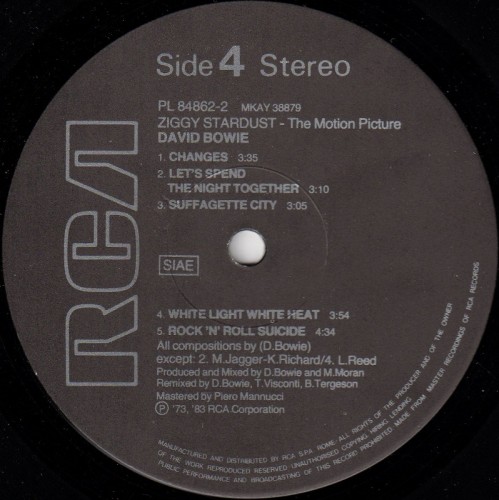 This is a thumbnail + LP 1983 Ziggy Stardust TMP RCA PL 84862(2) Italy Label 4.jpg