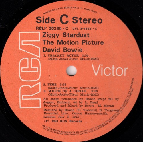 This is a thumbnail + LP 1983 Ziggy Stardust TMP RCA RCLP 20284 Greece Label C.jpg