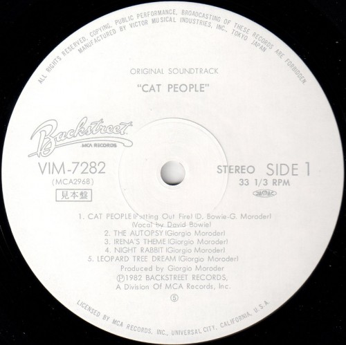 This is a thumbnail + LP 1982 Cat people MCA VIM-7282 Japan Label 1.jpg