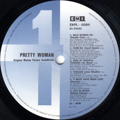 This is a thumbnail + LP 1990 Pretty Woman EMI EKPL-0084 Korea Label 1.jpg