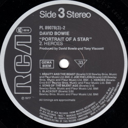 This is a thumbnail + LP 1984 Portrait of a star RCA PL 89078(3) Germany Label 3.jpg