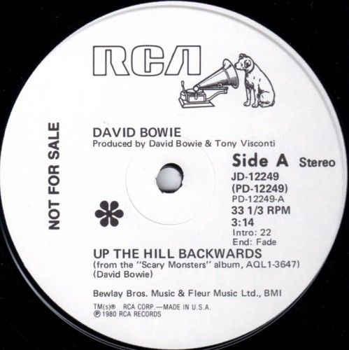 This is a thumbnail + MA 1980 Up the hill backwards RCA JD 12249 USA WL promo Label A.jpg