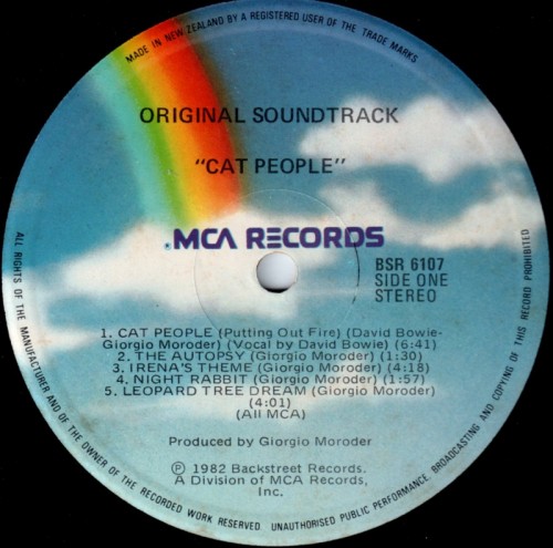 This is a thumbnail + LP 1982 Cat People MCA BSR-6107 New Zealand Label 1.jpg
