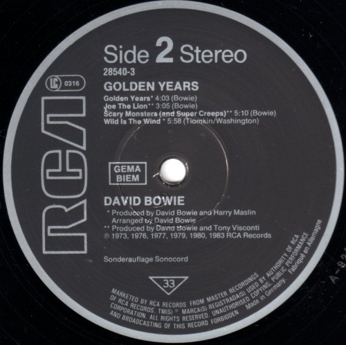 This is a thumbnail + LP 1983 Golden years Sony 28 540-3 Germany Label 2.jpg