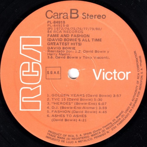 This is a thumbnail + LP 1984 Fame and fashion PL 84919 Spain Label B.jpg