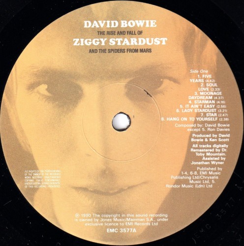 This is a thumbnail + LP 1990 Ziggy Stardust EMI UK EMC 3577 Label 1.jpg