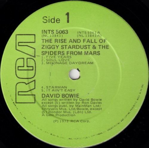 This is a thumbnail + LP 1982 Ziggy Stardust RCA INTS 5063 Ireland Label 1.jpg