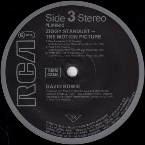 This is a thumbnail + LP 1983 Ziggy Stardust the Motion Picture RCA PL 84862(2) Germany-Europe Label 3.jpg
