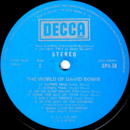 This is a thumbnail + LP 1970 The world of David Bowie Decca SPA 58 UK Label 2.jpg