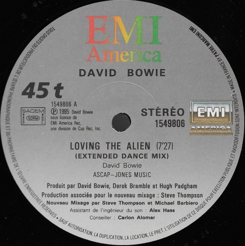 This is a thumbnail + 1985 Loving the alien France Label A.jpg