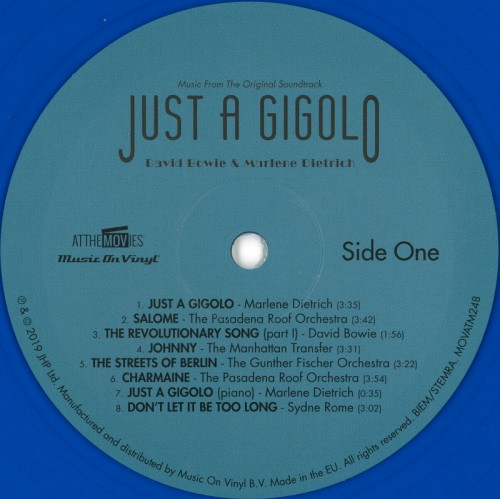 This is a thumbnail + Just a gigolo (blue vinyl) EU 2019 Label A.jpg