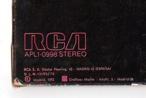 This is a thumbnail + LP 1975 Young Americans APL1-0998 Spain Back detail llc.jpg