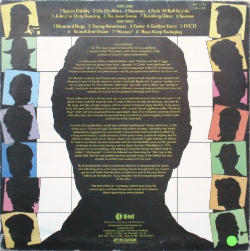 This is a thumbnail + LP 1984 Best of Bowie K-Tel NE 1111 Korea Back.JPG