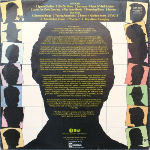 This is a thumbnail + LP 1980 Best of Bowie K-Tel STAR 5175 South Africa Back.JPG