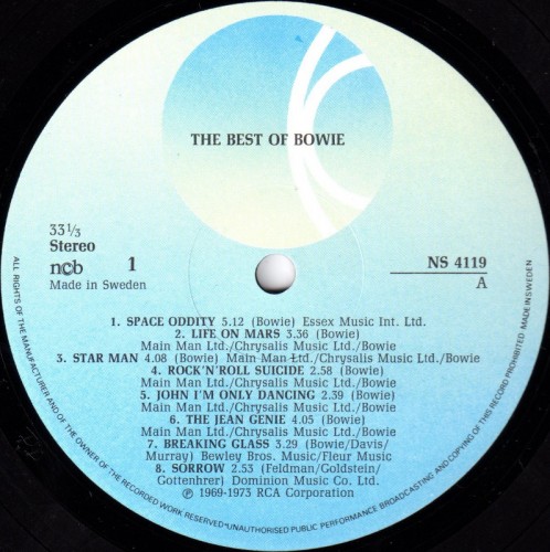This is a thumbnail + LP 1980 Best of Bowie K-Tel NS 4119 Sweden Label 1.JPG
