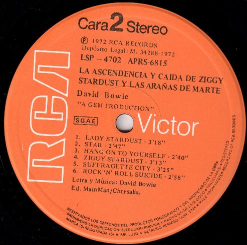 LP 1972 Ziggy Stardust RCA LSP-4702 Spain label 2 small.jpg