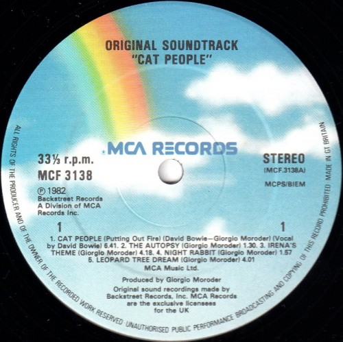 This is a thumbnail + LP 1982 Cat People MCA MCF 3138 UK Label 1.jpg