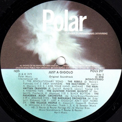 This is a thumbnail + LP 1979 Just a Gigolo Polar POLS 297 Sweden Label 2.jpg