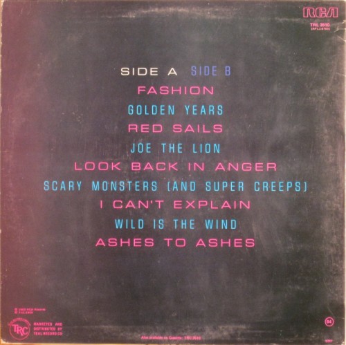 This is a thumbnail + LP 1983 Golden Years RCA TRL 3510 South Africa Back.jpg