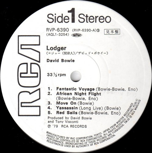 This is a thumbnail + LP 1979 Lodger RCA RVP-6390 Japan WL Label 1.jpg