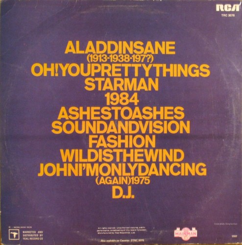 This is a thumbnail + LP Changes Two RCA 1981 TRC 3078 South Africa Back.JPG