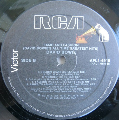This is a thumbnail + LP 1984 Fame and fashion RCA AFL1-4919 Canada Label B.jpg