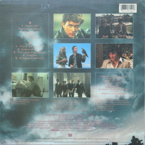 This is a thumbnail + LP 1985 The falcon and the snowman EMI SV-17150 USA Back.jpg
