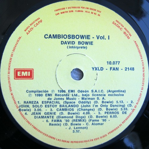 This is a thumbnail + LP 1990 Changes Vol 1 EMI 10077 Argentina Label 1.jpg