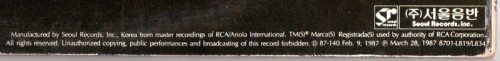 This is a thumbnail + LP 1987 Ziggy Stardust the Motion Picture RCA CPL2-4862 SRPR-095 Korea Back footer.jpg