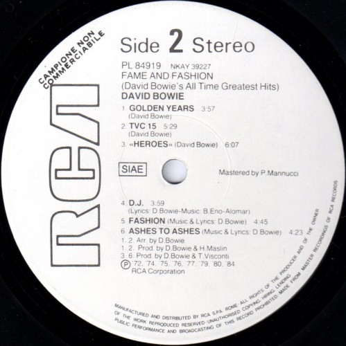 This is a thumbnail + LP 1984 Fame and fashion RCA PL 84919 Italy WL promo Label 2.jpg